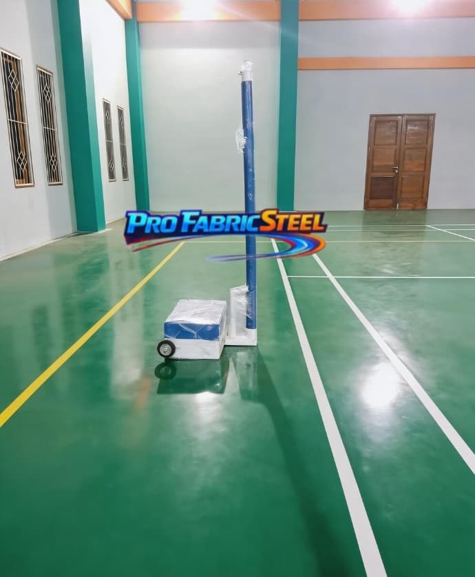 Tiang Net Badminton Portable BWF foto 3