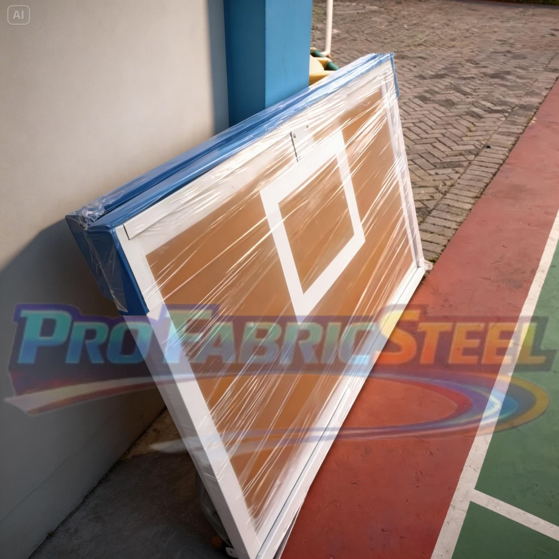 Papan Pantul Akrilik Bening 10mm + Ring Basket Per – Backboard Basket 180x105 Ring 45 cm foto 4