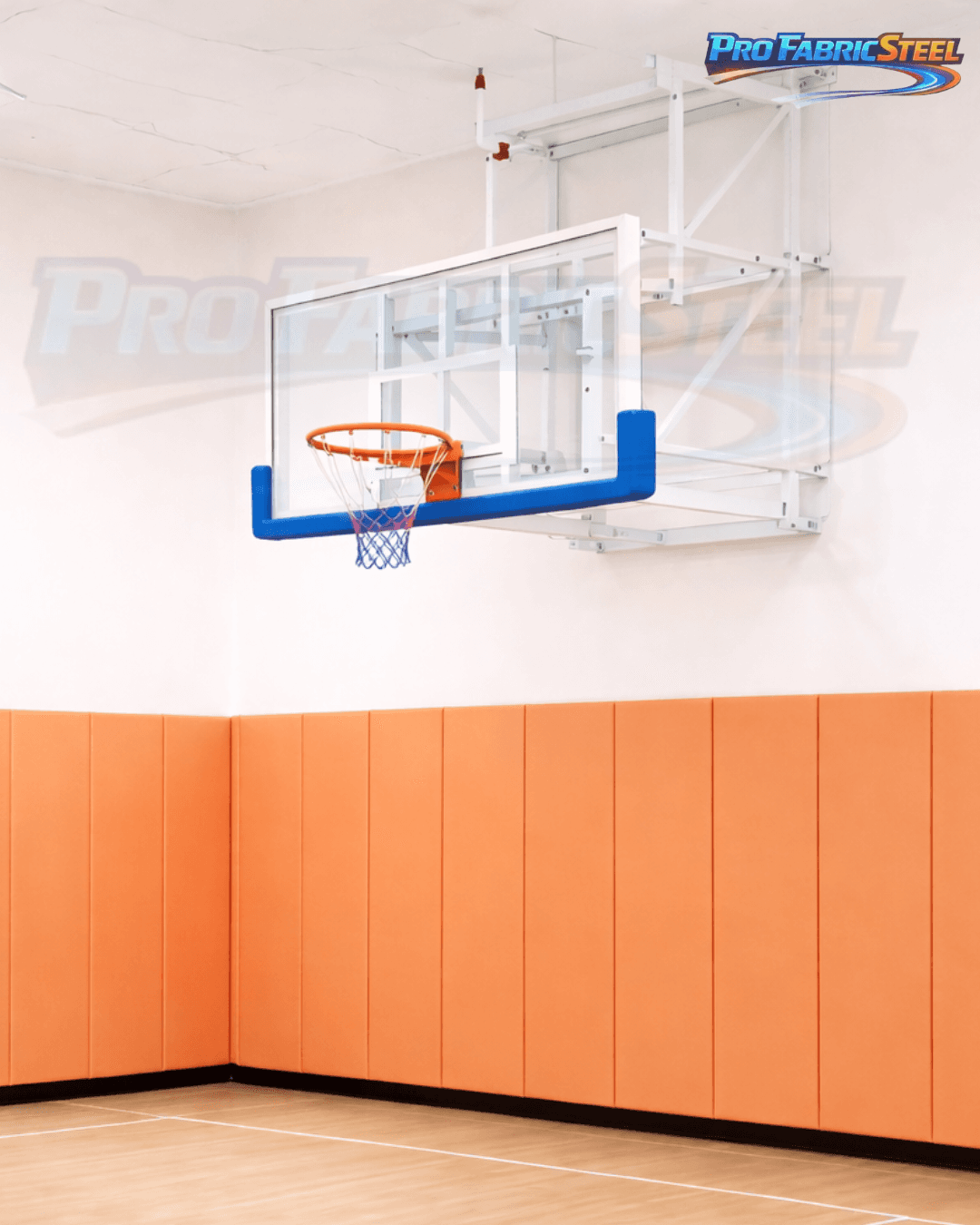 Ring Basket Dinding/tempel Papan Pantul Akrilik Bening 8mm – Ring Basket Tanam 305 cm 2 Per foto 2