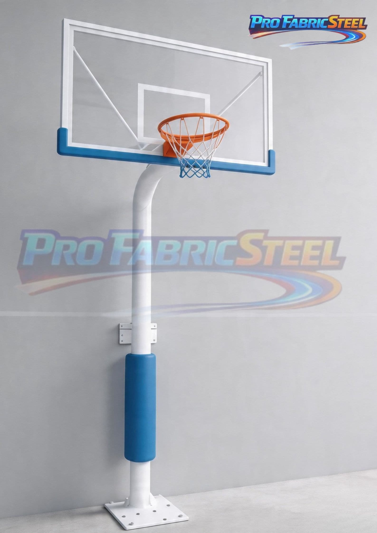 Tiang Ring Basket Tanam Outdoor 6 Inch – Ring Basket Dewasa Papan Akrilik 10mm Tinggi 305 cm foto 2