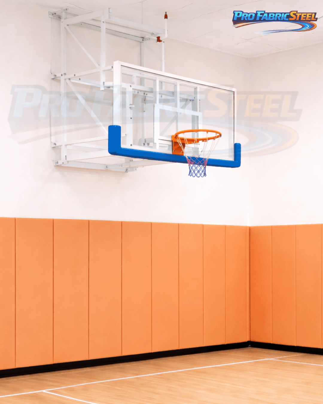 Ring Basket Dinding/tempel Papan Pantul Akrilik Bening 8mm – Ring Basket Tanam 305 cm 2 Per foto 3
